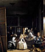 VELAZQUEZ, Diego Rodriguez de Silva y Las Meninas or The Family of Philip IV china oil painting reproduction